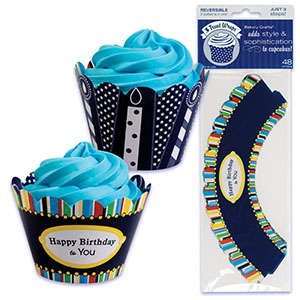 CUPCAKE WRAPS - REVERSIBLE TREAT WRAPPERS