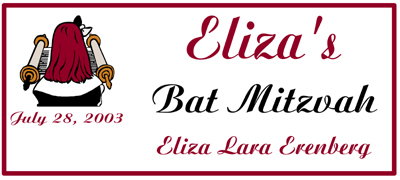 Bat Mitzvah Favors